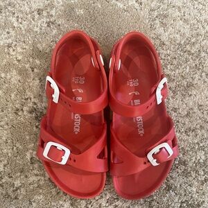 Red kid Birkenstock C12 30